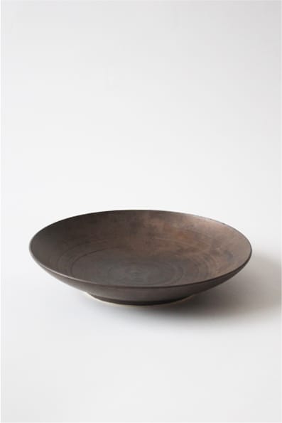 陶芸体験・ろくろ体験の作品 ブロンズ／丸皿